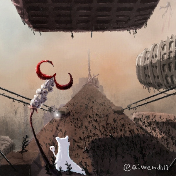 aiwendil1's tweet photo. 構図練習続き。“西へ向かう道”
#rainworld #fanart

（「なめくじねこの見た風景」No.65） https://t.co/GGPahqi1o8