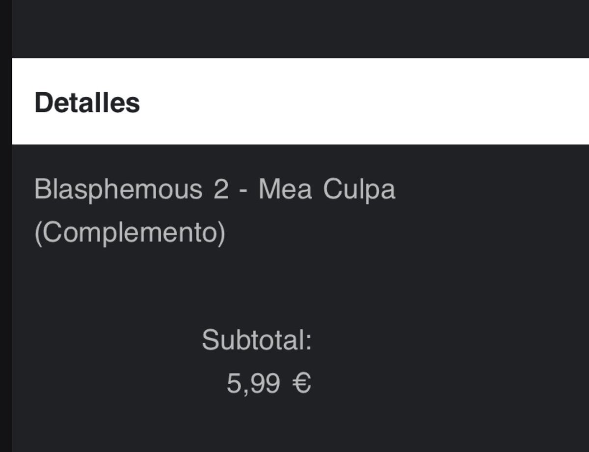 chalz86's tweet photo. Volví a instalar #Blasphemous2 por el dlc gratuito y vi que había otro dlc de pago en oferta… y pasaron cosas💰😂 https://t.co/7ldrHlTFPW