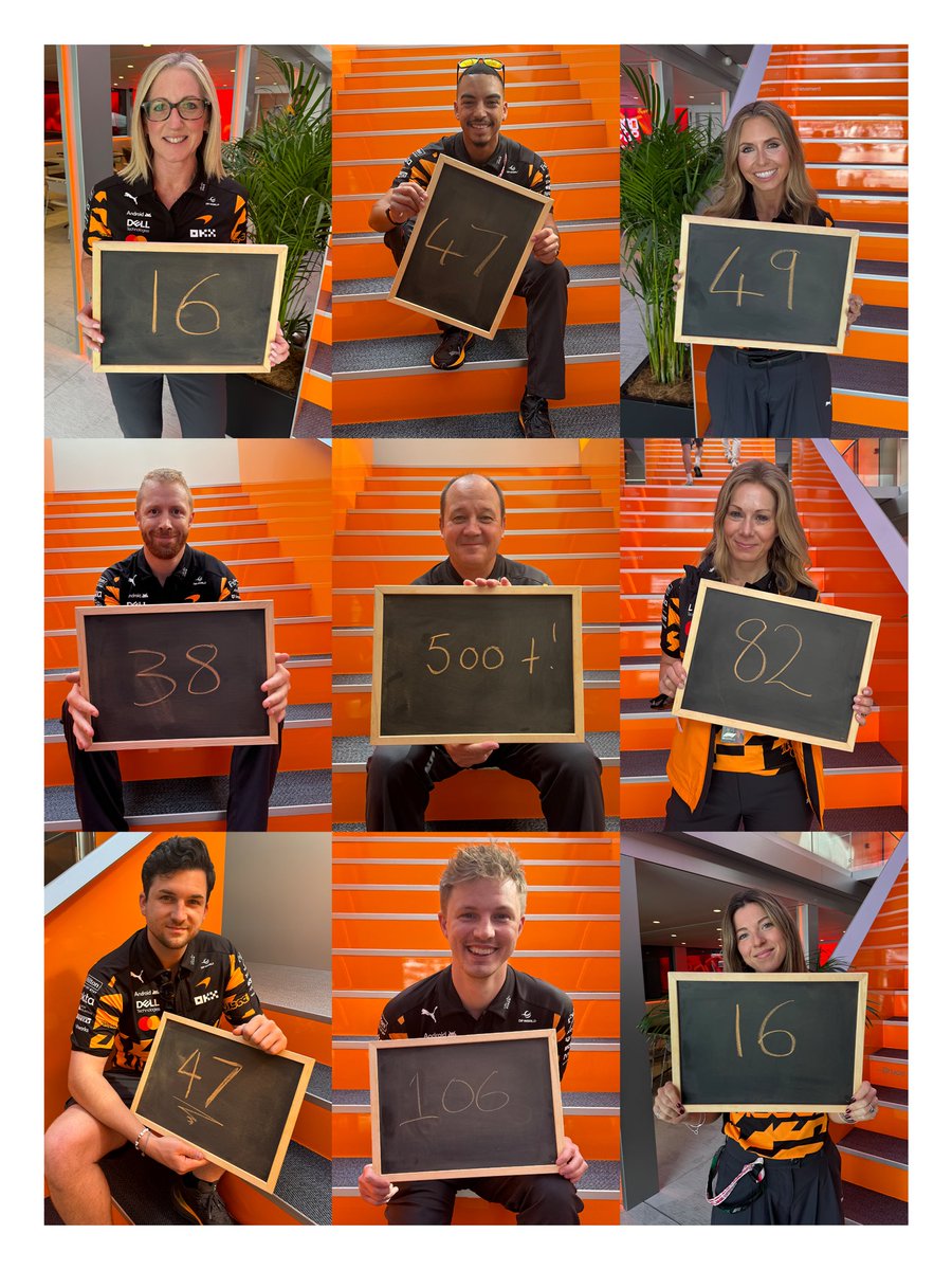 McLarenF1's tweet photo. Proudly representing 🧡

1000 Grands Prix, infinite unique stories 🫶

#McLarenF1 | #1000thGP https://t.co/K7IhgeaO0P
