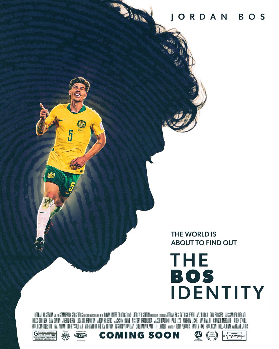 Socceroos's tweet photo. The Bos Identity: The rest of the world is about to discover the dynamism of Jordan Bos at the #FIFAWorldCup 🕵️⚡️

#Socceroos https://t.co/6E1lIrMxvr