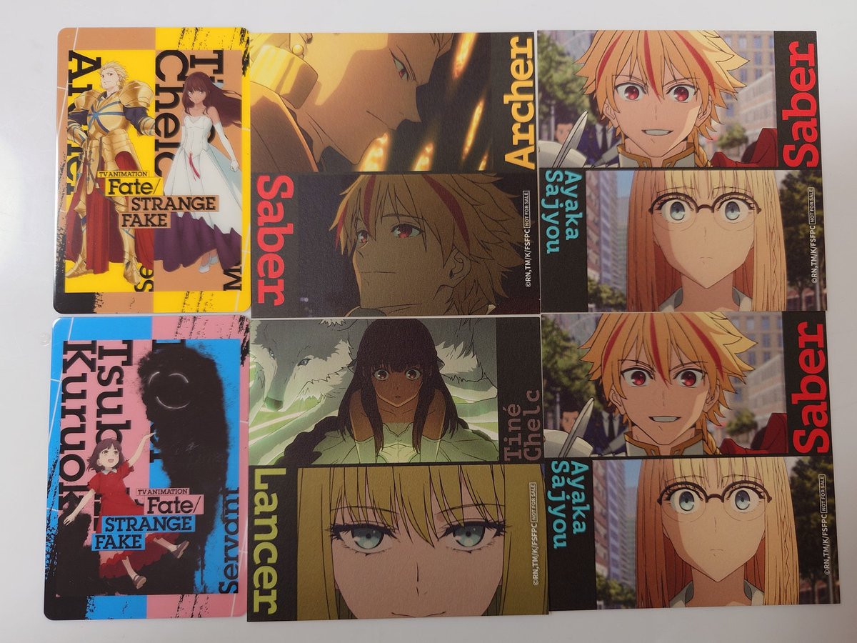 xlilix_ex's tweet photo. Fate/strange Fake SMILE BASE CAFE コースター トレーディングカード 交換 譲渡 トレード
譲）
ギルガメッシュ エルキドゥ リチャード アヤカ 繰丘椿 ティーネ・チュルク
求）トレカ各1
フラット・エスカルドス
ロード・エルメロイⅡ世

Yahoo!フリマ郵送
https://t.co/diDc00g6Bj https://t.co/agk5o0kQKY