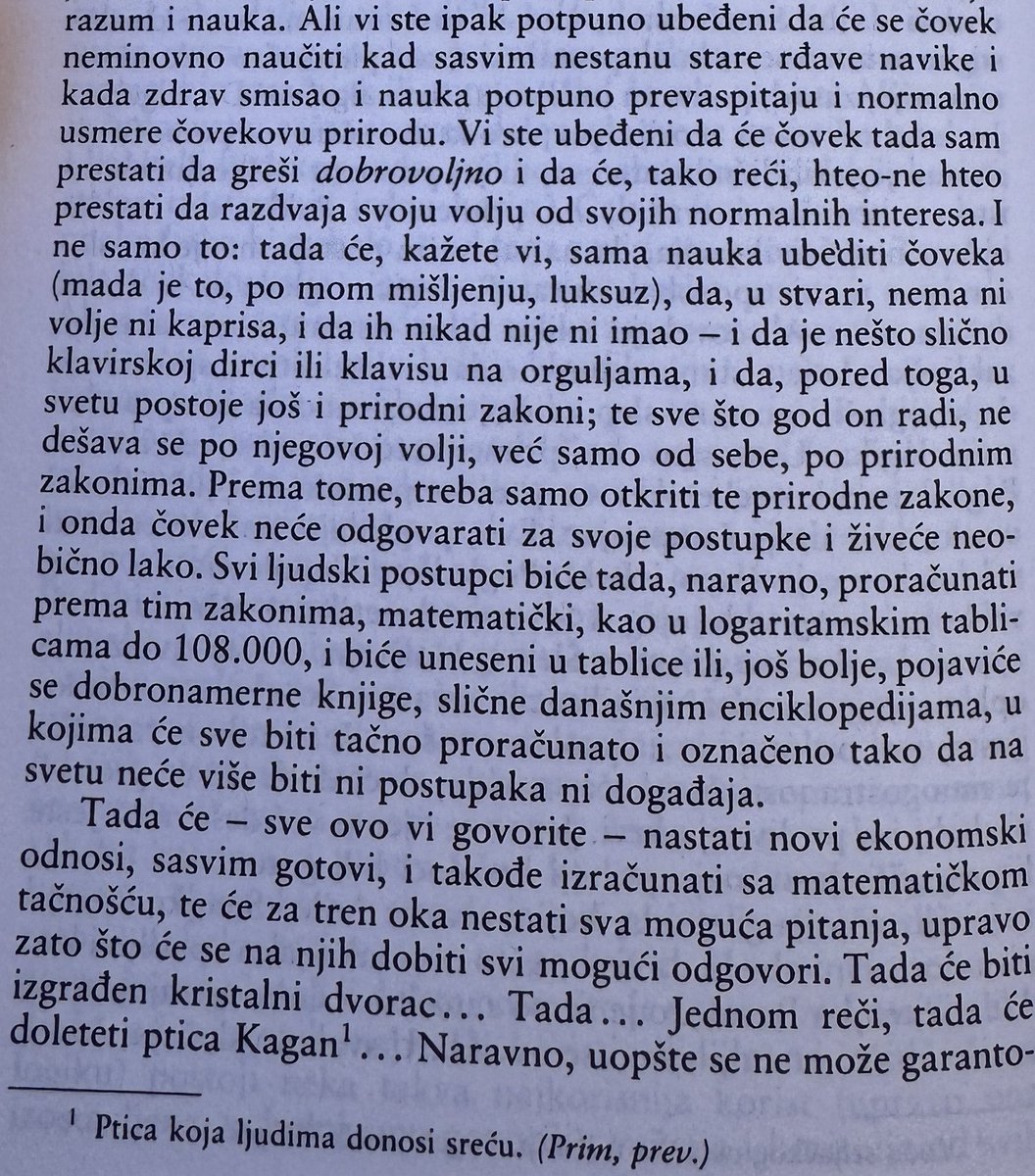 RVrabac's tweet photo. Dostojevski, Zapisi iz podzemlja o ljudima 21. veka, tiktoku i AI https://t.co/OXOOIu1s6n