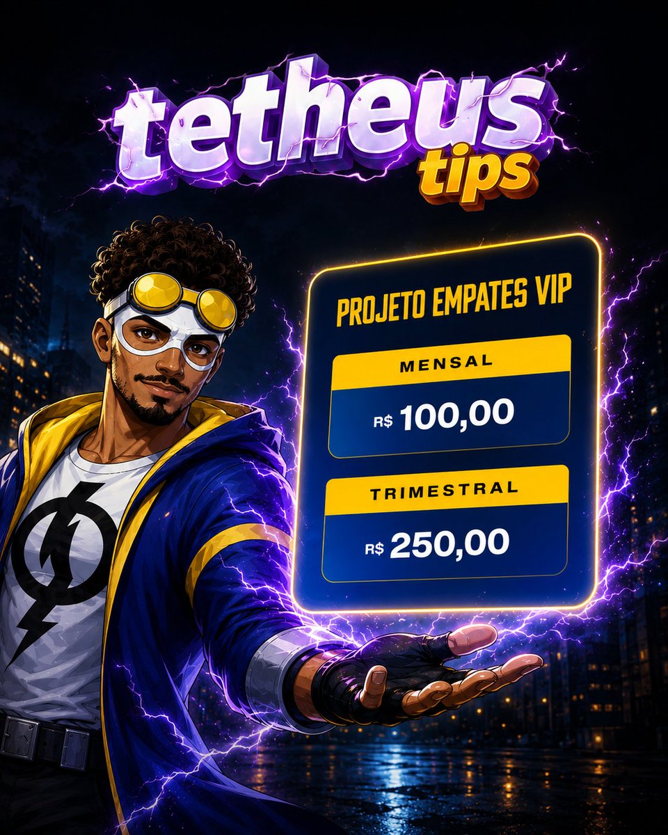 tetheustips's tweet photo. ⚡️ PROJETO EMPATES VIP

Depois de mais de 3 meses com o grupo fechado, vou liberar 10 vagas hoje às 17:00h. Estamos com +90.76u somadas no ano com um ROI de +12.15%.

📑 Planilha:
https://t.co/hSQd2Bos9g
🔗 Link para assinatura:
https://t.co/Actbj1uaRy
🎟 CUPOM: COPA (15% off) https://t.co/w3nmOkcUxm