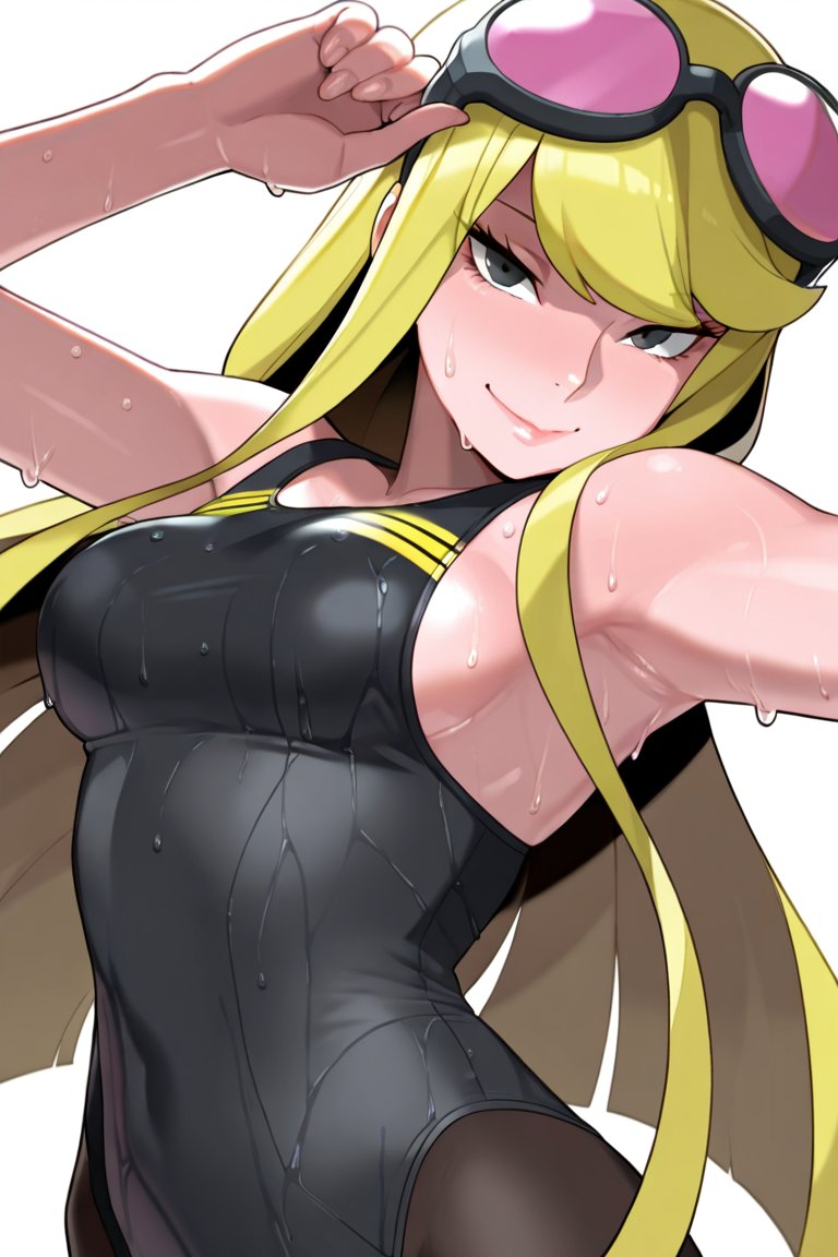 lewdmaster2000's tweet photo. Kyoko Kuremi 

This is one of my favorite works because i like how the AI does the Alphamon aesthetic on the swimsuit lol https://t.co/19NHyYhKhW