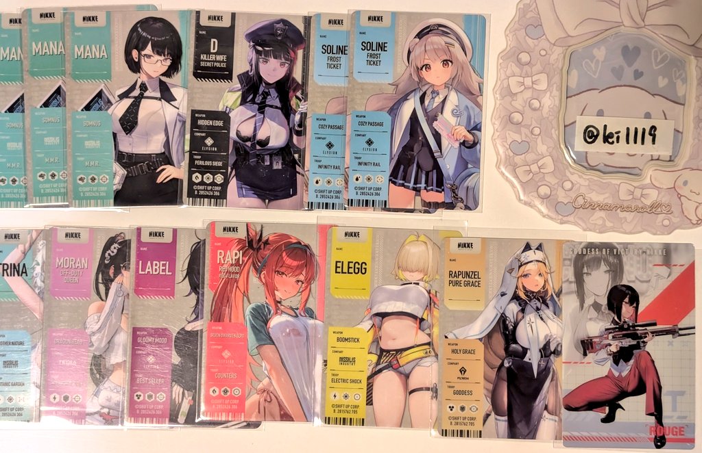 lei1119's tweet photo. 【交換/譲渡】勝利の女神 NIKKE カフェ メタパス コミケ缶バッジ
譲)画像1〜3
求)画像4、異種ナユタ、定価+送料
画像2カード類1枚100円、画像3缶バッジ800円
一部買取+交換なども可能です。
お気軽にお声がけください🙇 https://t.co/AKhS0o3Zwy