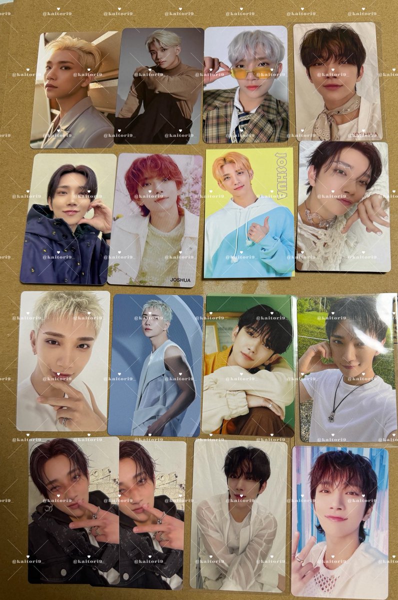 kaitori9_'s tweet photo. SEVENTEEN セブチ 交換 
トレカ 会場限定 特典 封入 過去トレカ
来場者 共同購入 weverse ユニバ 日本 韓国 yes24 セブチカフェ
譲 →画像🍒👼🏻🐰🐱🦊🐯🍚🐶🍕🍊🐻‍❄️🦖
求 → THE8 ミンハオ もしくは 買取(まとめてのみ) https://t.co/YMXWrSoPVC