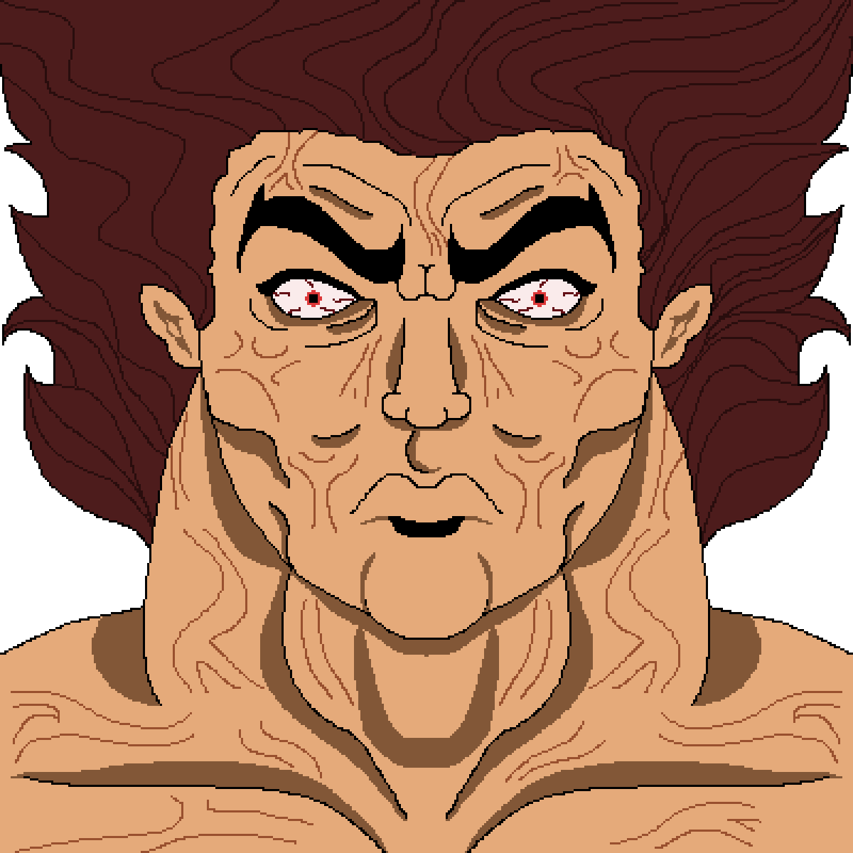 Saber_23y's tweet photo. Guys I heard the veiny Yujiro meme is AI so I made an AI free version https://t.co/RDWuI5JzaN