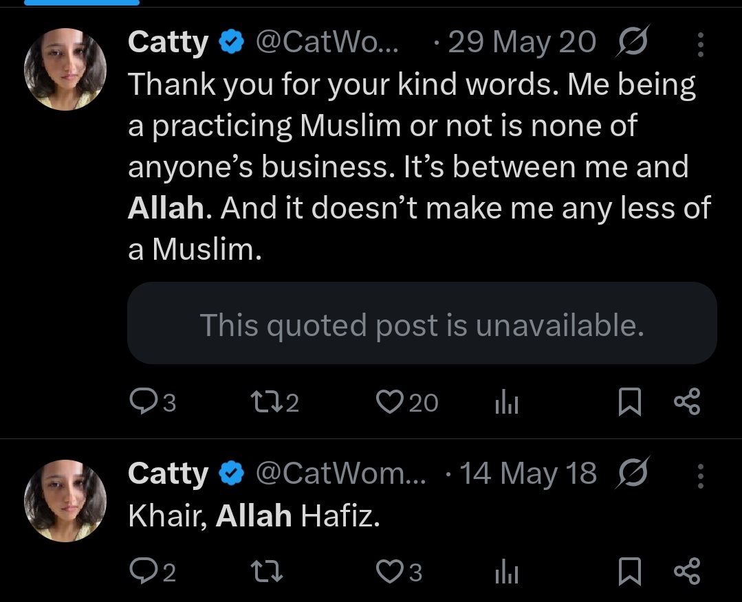 nsj2807's tweet photo. This is a mulli whose ilk have 9-10 children on average and she's here calling others misogynist and celebrating our fertility rate decreasing. https://t.co/tafo3akPUr