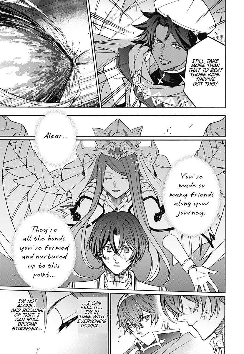 Falsekaiba's tweet photo. Fire Emblem Engage manga Chapter 40 (final chapter) - Up on the usual site.

Thank you for reading. A huge thank you to @MrRagoon and Sundel for helping to proofread, as well as providing wording advice and reminding me of Fire Emblem lore that I forgot or didn't know. https://t.co/Q7pygtlvOG