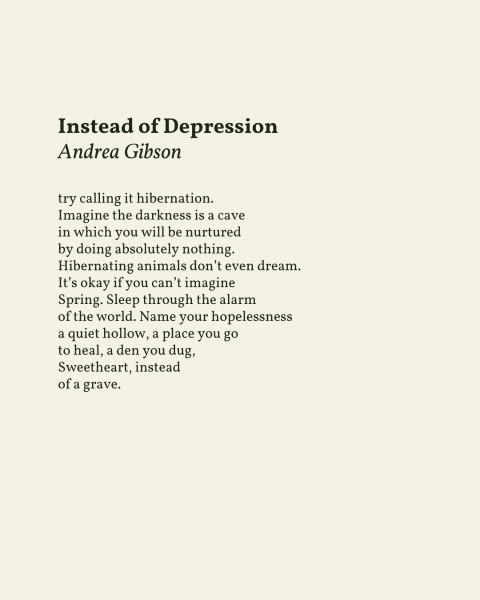 readalittlepoem's tweet photo. “Sleep through the alarm / of the world.”

— Andrea Gibson

.
.
.

This poem appeared in You Better Be Lightning by Andrea Gibson, published by Button Poetry, 2021. Shared here with deep gratitude. https://t.co/PQNP6edhp0
