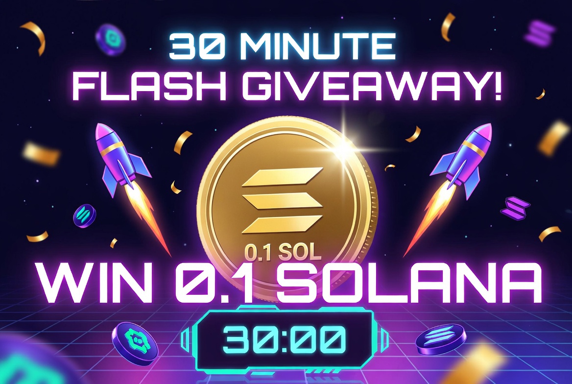 Jambosol's tweet photo. Flash Giveaway !!!

0.1 Sol to 1 winner, ends in 30 mins

Like
Follow
RT

Comment Sol addy
Good Luck All https://t.co/5SbsHEdZXM