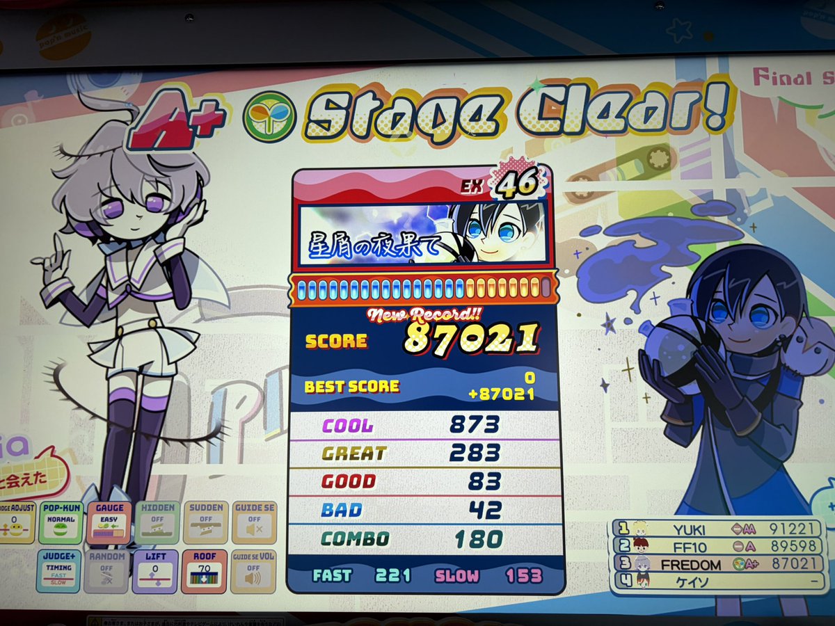 freedom645's tweet photo. ポップン上限上げー
46面白い譜面めっちゃある。星屑の夜果てマジで楽しいw https://t.co/F3BxmodcGu