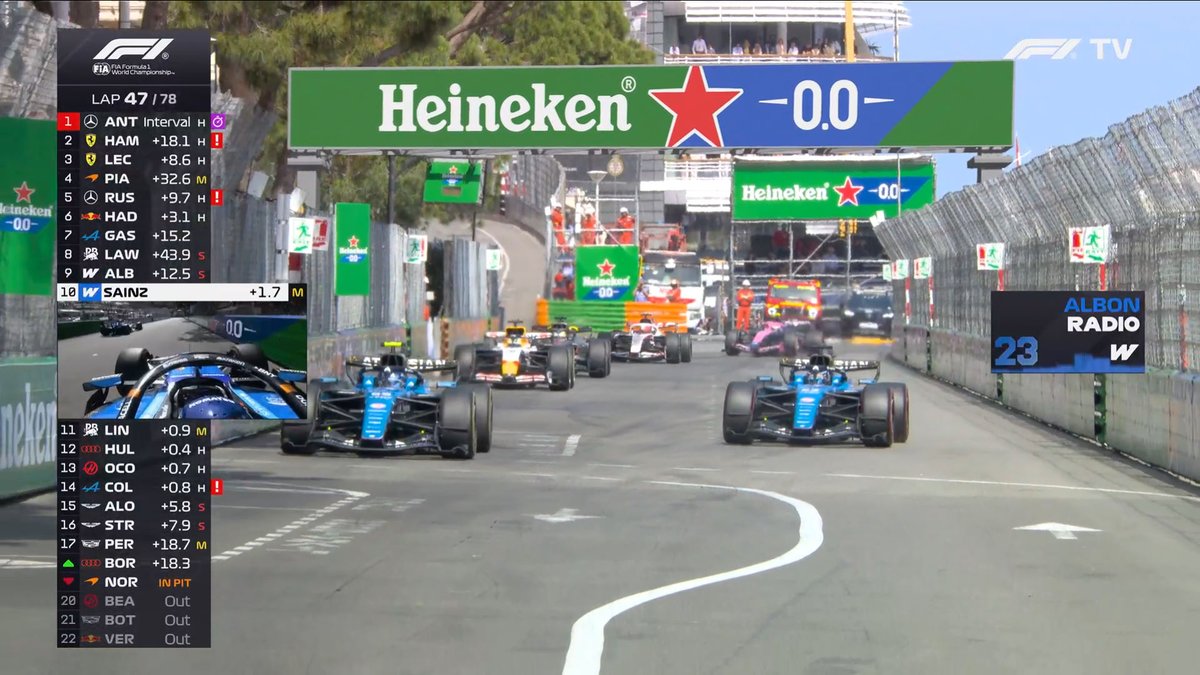 f1speed_indo's tweet photo. Karena Norris DNF, Williams kembali lancarkan strategi ugal-ugalannya.

Albon bertukar posisi dengan Sainz.
Pergantian masinis. https://t.co/SB2bS3NvFQ