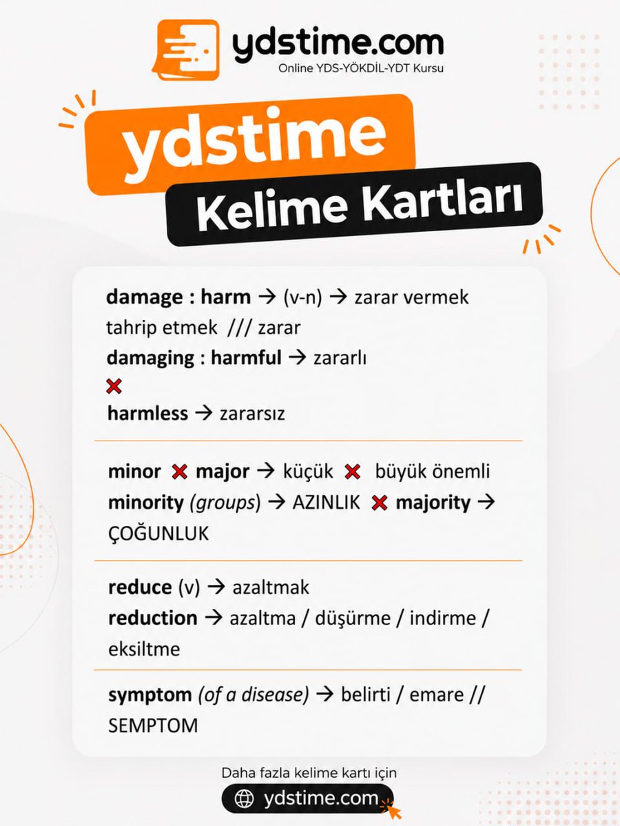 ydsyokdilyksdil's tweet photo. Kelime kartlarımız ile öğrenmeye devam edelim 🎯

Online derslerimiz için https://t.co/ex2E7GThye sitemizi ziyaret edebilirsiniz. 

#ydstime #yds #yökdil #eyds #eyökdil https://t.co/ecIb91BRVc
