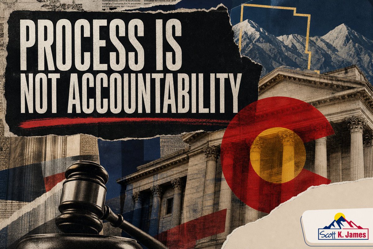 scottkjames's tweet photo. Colorado defense counsel probe, serious complaints, and a justice agency that exists to protect constitutional rights.

Process is not accountability. It is the receipt for delay.

Read more 👉 https://t.co/btZe1rUDiS https://t.co/TmNcUoD1xM