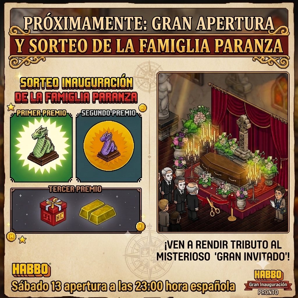 KwolekHB's tweet photo. 🎉 SORTEO GRAN APERTURA FAMIGLIA PARANZA🎉
🥇 DK Lima
🥈 DK Lila
🥉 Caja HC + Lingote
 -REQUISITOS: ❤️ Like + 🔄 RT + ✅ Follow
@Tryutmhb @joel1091_HB @EllesseHB @lwinter2hb @KwolekHB 
⚠️SORTEO: Válido con minimo 100 Likes y 100 RTs.
📅13/06/2026 | 🕚 23:00h 🇪🇸
#Habbo #HabboES https://t.co/rWqcRQgJ8m