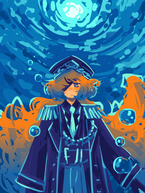 Weinnoiserie's tweet photo. today I feel like sharing some drawing steps too! 
for once I actually started with the bg (hence the fact it barely changed) 
the whole piece has been drawn with one single brush https://t.co/uS3MISvlhv