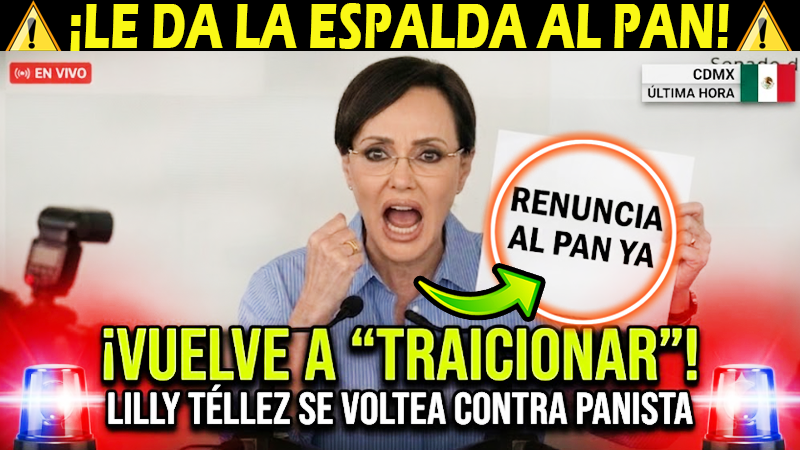 ESPOLITIC's tweet photo. ¿QUÉ OPINAS DE CÓMO LILLY "SE VOLTEA" Y "TRAICIONA" A SU PARTIDO DÁNDOLE LA ESPALDA AL ALCALDE DE METEPEC? 🤔

💥 LA BURLA TOTAL
🤦‍♂️ QUEDARON EXHIBIDOS
⚖️ LA 4T ESTÁ UNIDA

👇👇👇
https://t.co/AYxWWn7yqA

#LillyTellez #FernandoFlores #METEPEC https://t.co/CrBYskhxEb