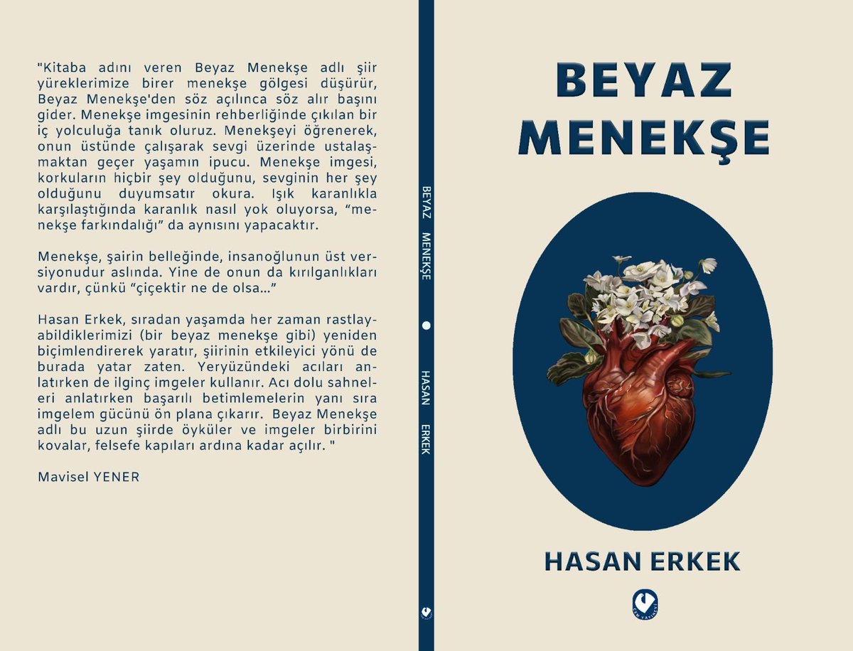 ProfHasanErkek's tweet photo. Heyecan verici bir haber de Türkiye’den geldi. 

Beyaz Menekşe adlı kitabımda Beyaz Menekşe adlı uzunca bir şiir vardı. Serpilip bağımsızlığını ilan etti. 

Sevgil Aslıhan Çiftgül ona özel bir kapak resmi yaptı. 

Sevgili  Mavisel Yener arka yaprağına harika bir yazı yazdı. https://t.co/MpZnky5Pdy