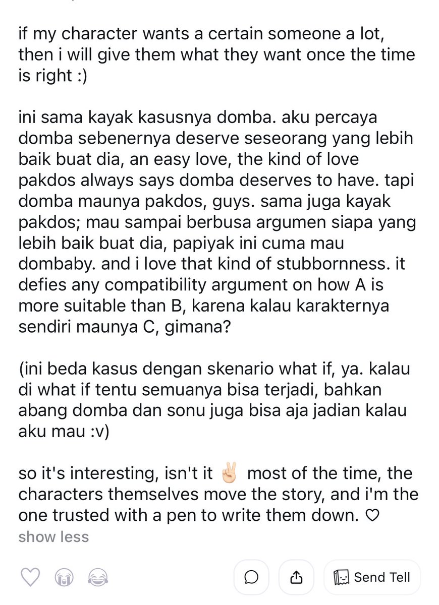 feveralte's tweet photo. ❓ aku baru lanjut baca FL sampai selesai... terus di epilog ada sign kalau om sama little one balikan? entah kenapa aku kayak kurang sreg ya kak 😅 ga ikhlas ...
💬 their ending is an open one, jadi tergantung interpretasi (...) https://t.co/aSGKf0ne81 https://t.co/VkYkpd2cf8