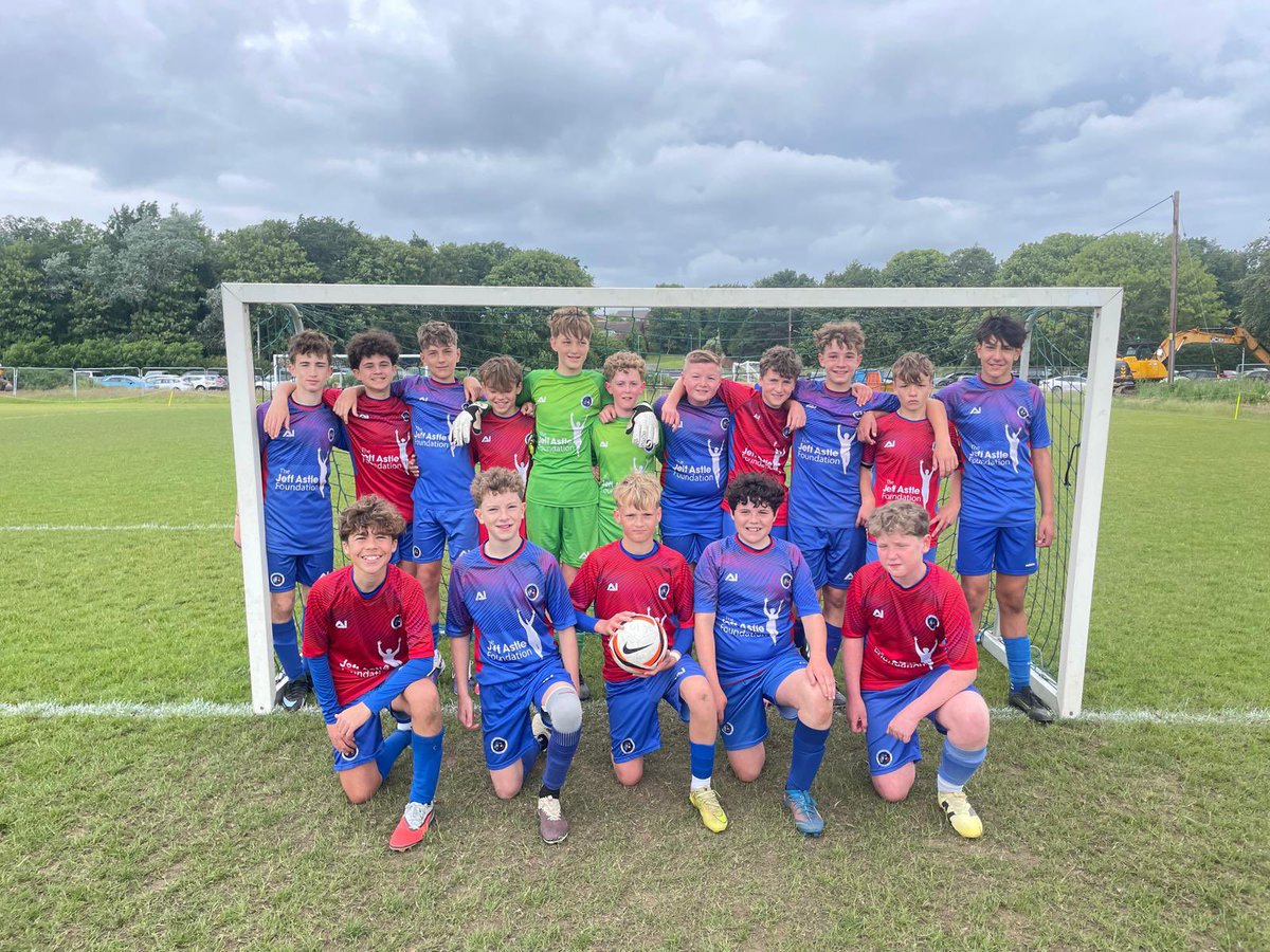 astle1968's tweet photo. Introducing your @AshbyIvanhoe_FC U13 Tournament winners proudly sponsored by @JeffAstleFdn Ashby Ivanhoe Knights Blues!
 
5 goals &amp; 6 assists for the boy @JoeWba9 

What a day! Big Jeff now proudly wearing my coaches (admin!) medal 

Yooouuuuu Knighttttttts 💙❤️

#wba https://t.co/2cFkXhdFeG