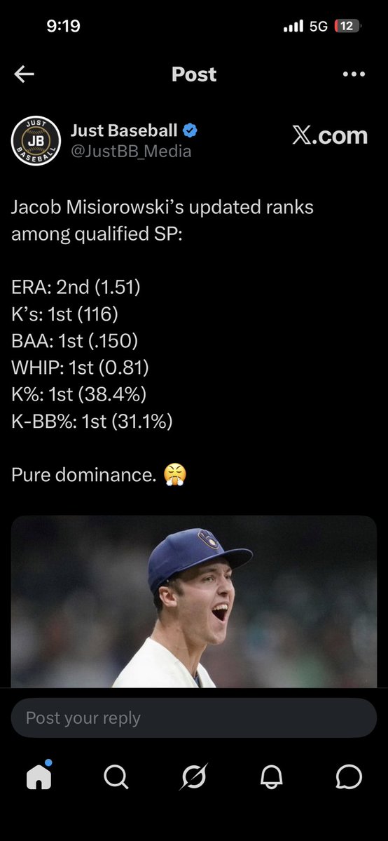 ASAP_Wicki's tweet photo. @Wisco0827 @DaddyFungo @OptaSTATS @Brewers Just gonna leave this here https://t.co/sPa6c7y0av