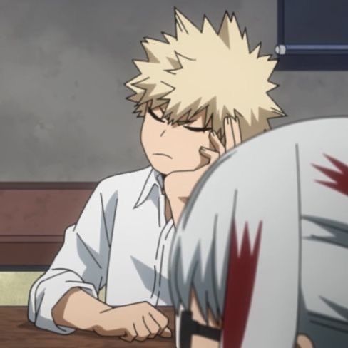 s_uiika's tweet photo. It drives me so crazy that katsuki is canonically a pouty character😭 he invented tsundere actually https://t.co/N5Xj74MAFU