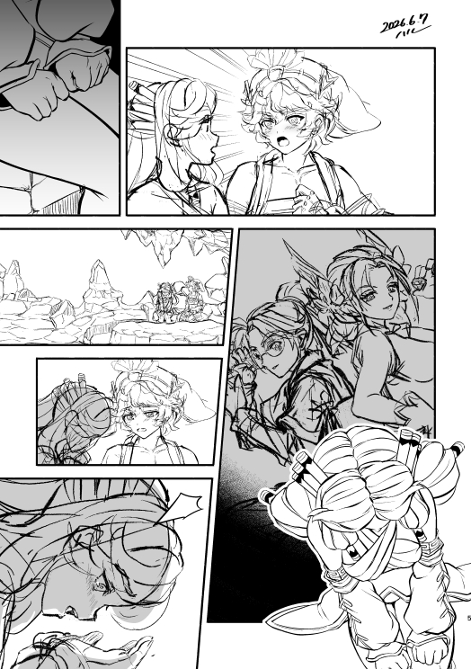 tzwg_o's tweet photo. 来週仕上げたいページ！
昨日載せたサンドラとアレックスは、このページで使う絵です。今回の話では気持ち程度ですがアレックスが登場します。
アレックスは底が見えないような雰囲気が好きなので、魅力的に描けたらいいな！ https://t.co/zF0Gsq4YnD