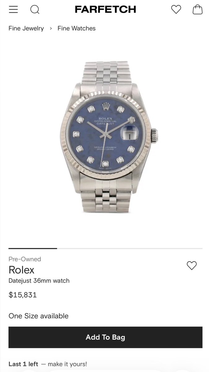 n6oflife6's tweet photo. Lovely Watch. Quite Affordable tbvh. Worst case after conversion N22m. 🥰 https://t.co/jTB2Atjy80