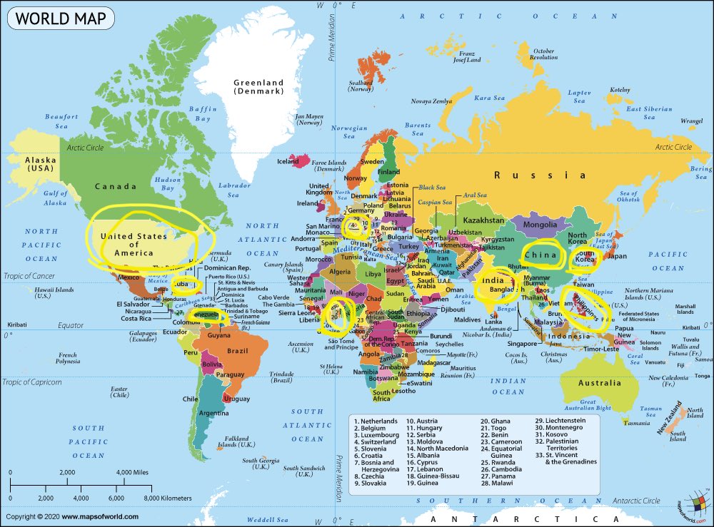 manziestar's tweet photo. this take is stupid but expected from him. KATSEYE is diverse but no longer global aka AROUND THE GLOBE. India, South Korea, China and the Philippines are all on one sector of the globe. so u can visually SEE what I’m talking about, circled in yellow is KATSEYE WITH Manon, circled in red is KATSEYE without her. You see that entire chunk in the middle that’s missing? So yes Asia is vast and made up of different languages, cultures, etc, it is still part of the same continent. Diverse ≠ Global

To make this breakdown EVEN EASIER: 

KATSEYE with Manon: North America, Asia, South America, Africa, Europe (5 out of 7 continents) 

KATSEYE without Manon: North America, Asia, South America (3 out of 7 continents)  https://t.co/12ot0bLWMj