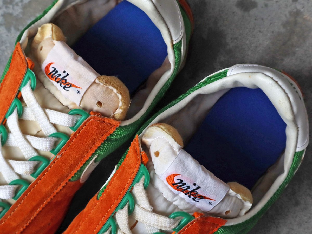 sneakershopskit's tweet photo. THE STING 1976 MADE IN JAPAN
1976年に日本で製造され発売された当時のランニングシューズ「THE STING」の初期オリジナルモデル。
https://t.co/5QUh9Fp0wK https://t.co/60tMOr63xz