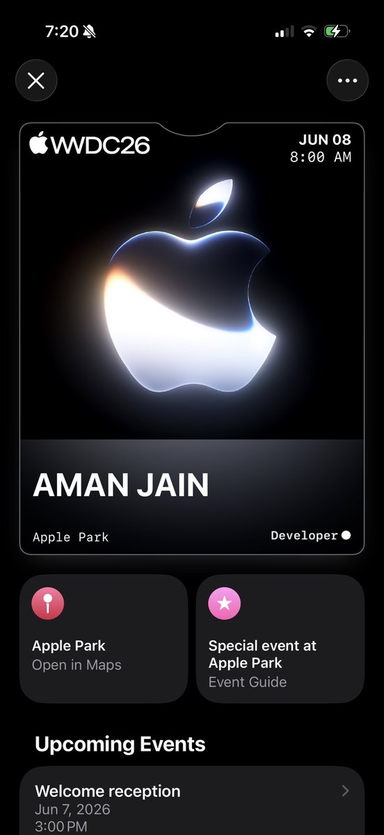 amanjain_iOS's tweet photo. 1 day to go! #wwdc https://t.co/MQPDS7WiGl