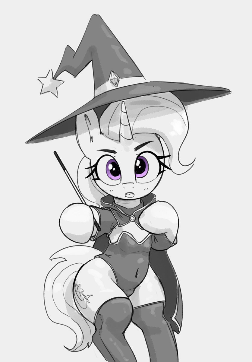 pabbley's tweet photo. Casting gear is all the rage with equestrian mages, Trixie demonstrates her spell casting necessities. https://t.co/gV8jOGImge
