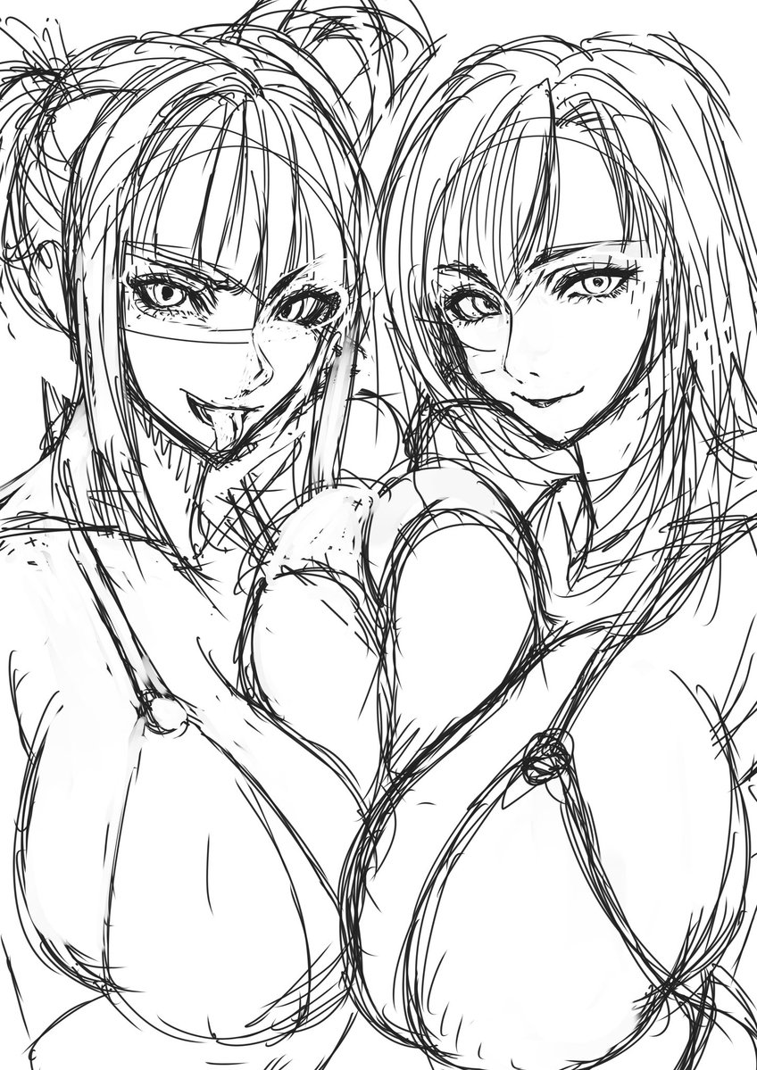 DB_draw_stp's tweet photo. RT @SDBH_SATOPU: ジュリ　ティファ　wip https://t.co/I8unPFDP2e