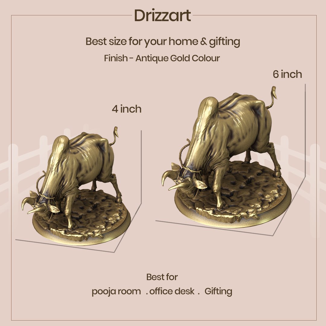 drizzart3d's tweet photo. The Jallikattu Kaalaiantique gold finish
Ordernow at https://t.co/rAvg29E4W7
#JallikattuKaalai #TamilCulture #TamilArt #TamilPride #HomeDecorIndia #MadeInIndia #PoojaRoomDecor #GiftIdeasIndia #IndianSculpture #BullStatue #CorporateGifting #PongalGift #LuxuryHomeDecor #Drizzart https://t.co/OTtv2cZraC