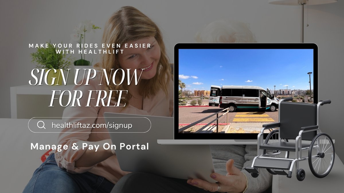 HealthLiftAZ's tweet photo. HealthLift provides accessible transportation for wheelchair, stretcher, and bariatric riders traveling across Arizona and beyond.

Sign up, manage, and pay on the portal: https://t.co/NhEGfn4llz 

#LongDistanceTransportation #AccessibleTransportation #NEMT #Arizona https://t.co/s6PrCLeBBx