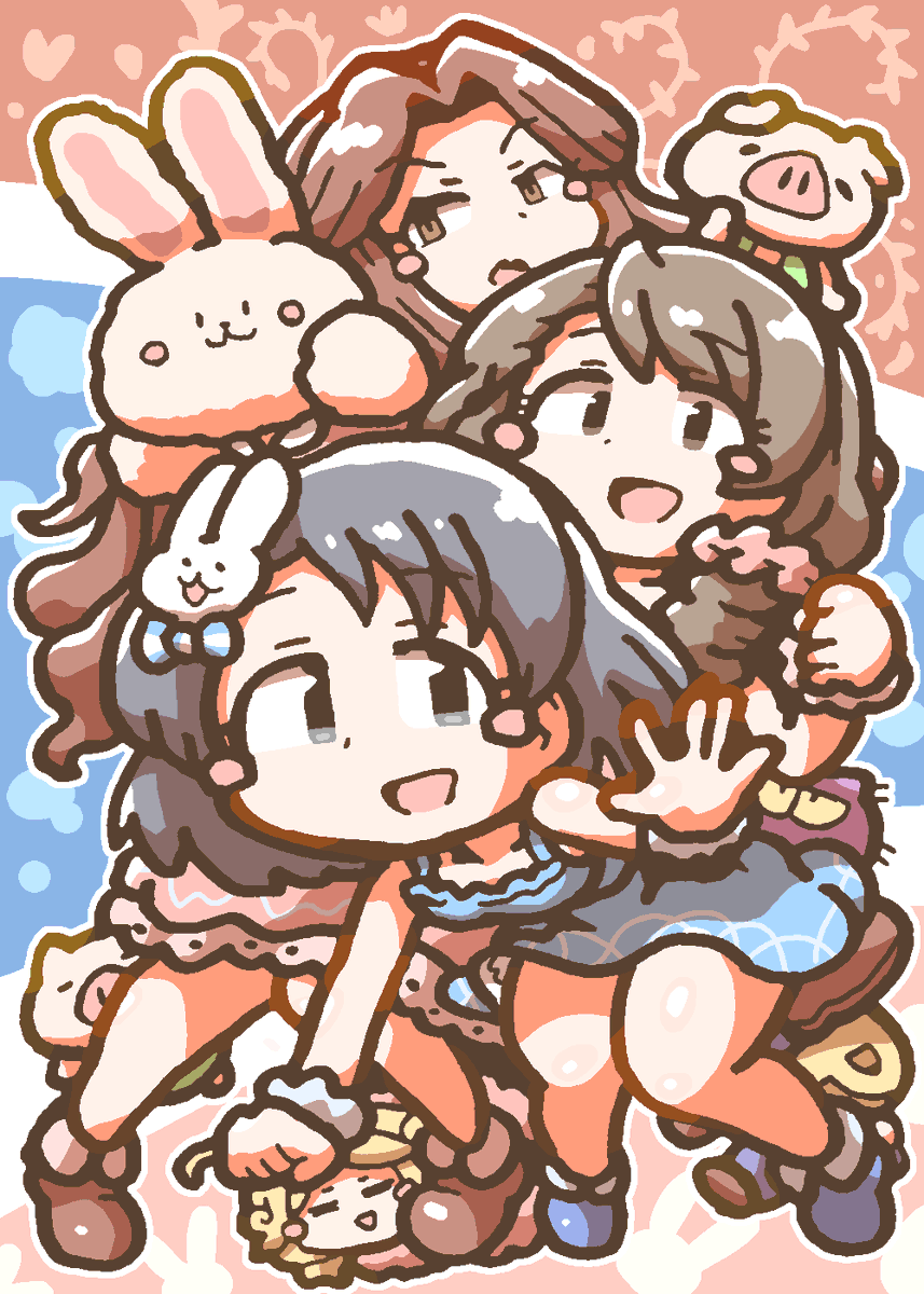 hanareyakuroha's tweet photo. #デレマス版深夜の真剣お絵かき60分1本勝負
#佐々木千枝生誕祭2026
#佐々木千枝誕生祭2026
お邪魔しマペット〜🐏🐰🐷👞💥 P https://t.co/d6LXfqGtch