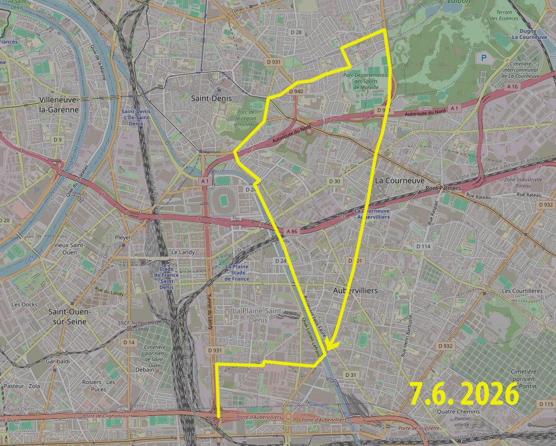 realbeck's tweet photo. Ich habe heute versucht, mit dem Rad bis #Stains zu kommen, bin aber nur bis hinter Saint-Denis gelangt, wo ich fürs Tennis umkehren musste. #paris #banlieue #radtour https://t.co/QQ3WIexiwn