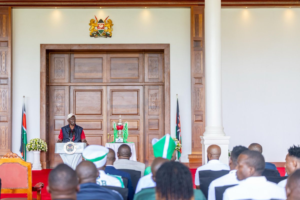 WilliamsRuto's tweet photo. Hosted @OfficialGMFC at State House Nairobi to celebrate their winning the 2025/2026 SportPesa Premier League title and bagging a historic 22nd league championship victory.

This admirable achievement is a clear testament of the grit, consistency, determination, and discipline that K’Ogalo have shown season after season, bringing immense joy to their fanbase and the country.