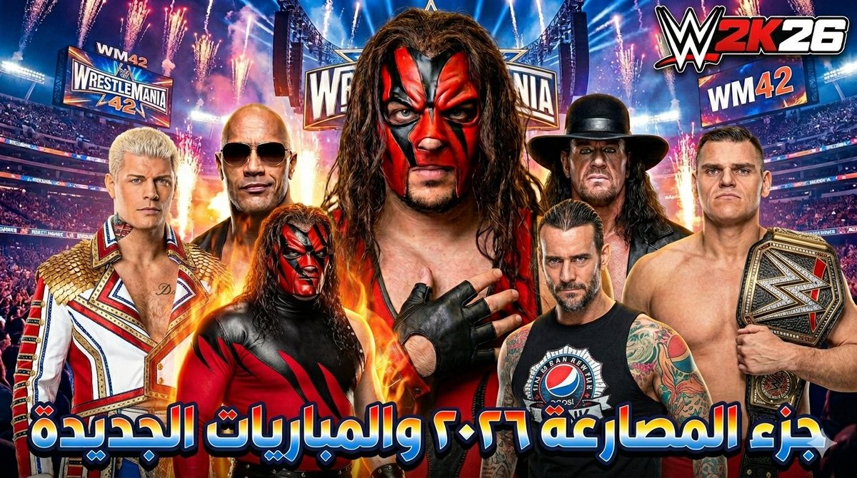 ZIZOTIG3R's tweet photo. أول مره أجرب لعبة المصارعة WWE2K26 و لعبت المباريات الجديده 😍
https://t.co/zhobSnUrZ2 🎮

#WWE2K26
#WWE
#مصارعه https://t.co/HNdcC7uRYI