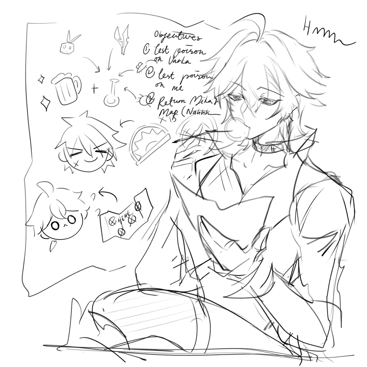 _chcow1nt_'s tweet photo. Lohen doodle (and doodling-) https://t.co/aOm0bwXaYe