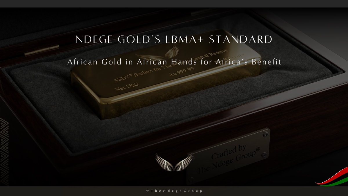 TheNdegeGroup's tweet photo. In this week's treatise on the #ThoughtLeadership Blog, @davidokikiamayo examines the institutional mechanics of #NdegeGold. Sovereign traceability, the LBMA+ refining standard, 40M+ artisanal miners &amp; architecture that keeps African gold serving Africa: https://t.co/LyDyqGptBi https://t.co/oJwOI5WTke