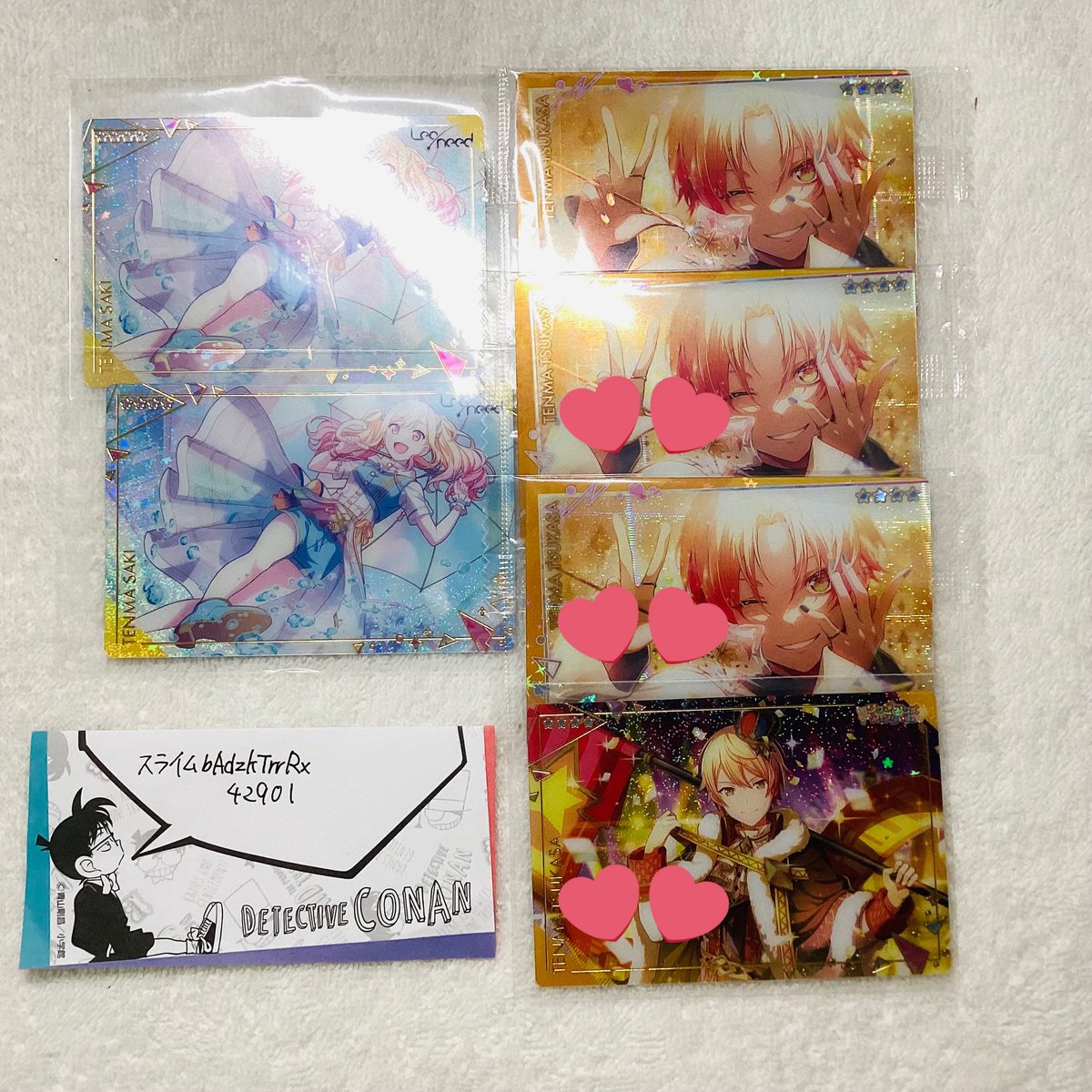 ice_0509's tweet photo. @bAdzkTrrRx42901 初めまして、こんばんは。検索よりお声がけありがとうございます。
画像をお借りしまして、💕をつけた3点と正月瑞希2、過去弾瑞希1での3:3での交換は可能でしょうか？
少数となってしまい難しいとは思いますが、再度ご検討のほどよろしくお願いいたします。 https://t.co/rfVHMwnDuE