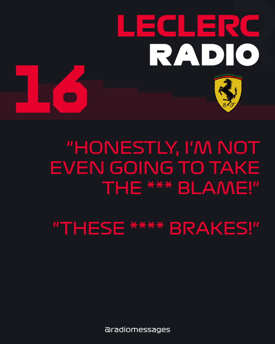 radiomessages's tweet photo. Leclerc is out #MonacoGP #F1 https://t.co/Jwvw75OUXO