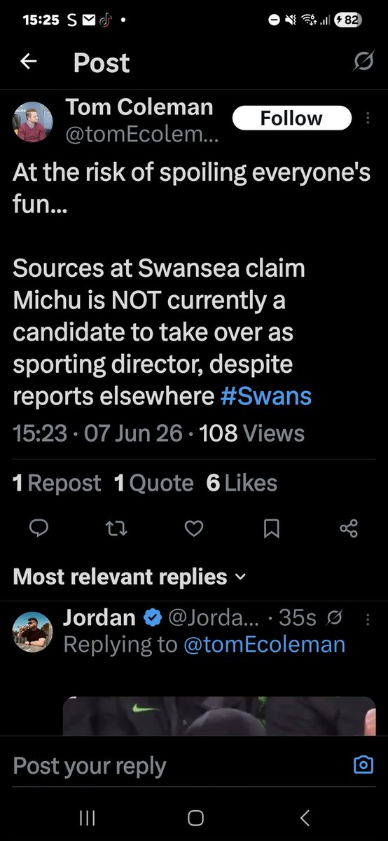 swansfirst tweet picture