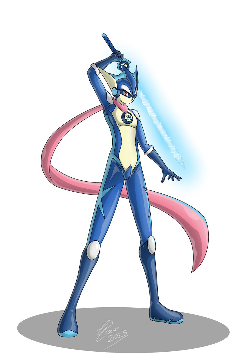 PlasmaZeraora's tweet photo. #ゲッコウガの日 greninja day? Sure, why not share art of my greninja hero boi https://t.co/i5tYMFlf4A