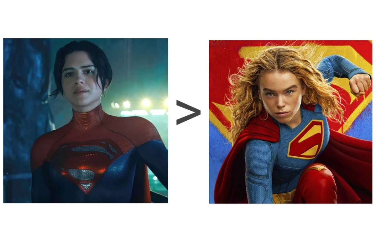 MemeOfSteel_'s tweet photo. Unpopular Opinion, but Sasha Calle was a better choice for Supergirl than Milly Alcock. https://t.co/5XO7YkX4gw