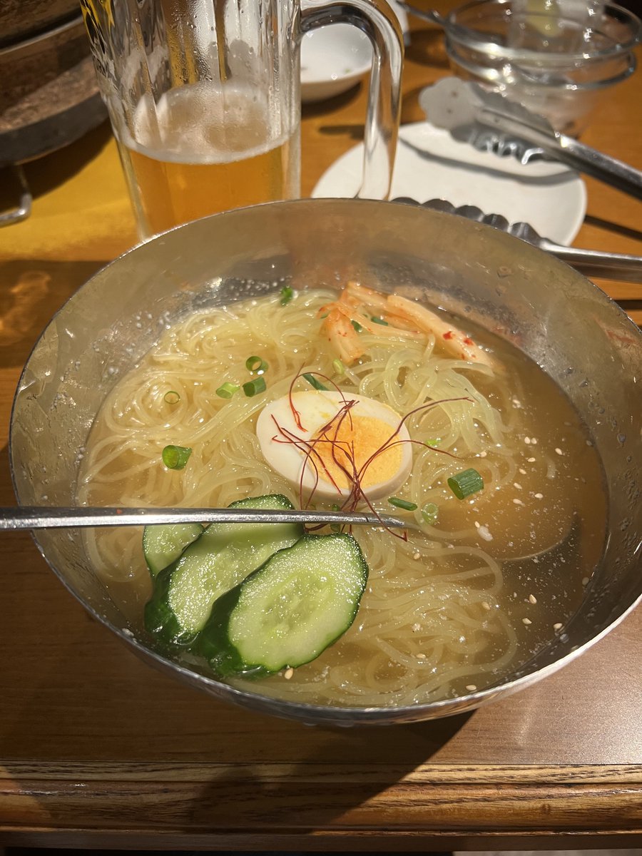 junosn's tweet photo. 冷麺食べて帰りましょ https://t.co/6Z0jcYL8R7