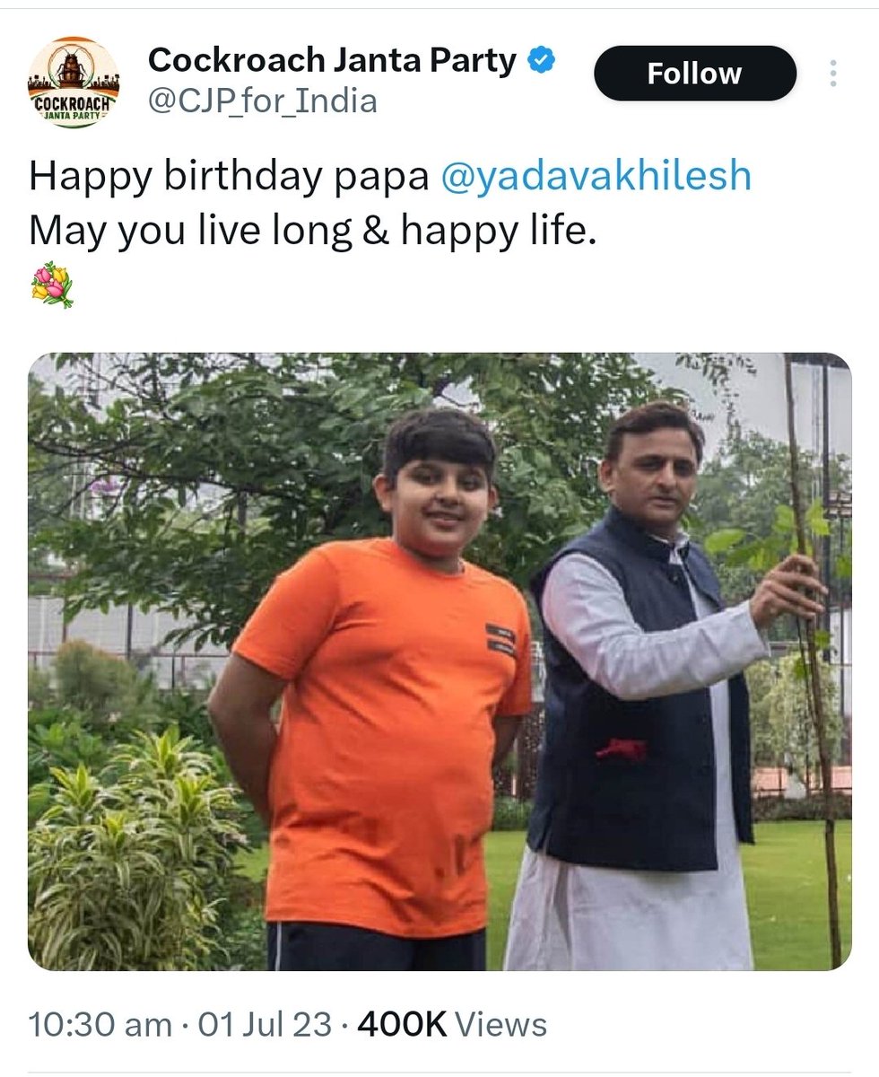 Mrsinha's tweet photo. Correction : The handle was posing as Akhilesh Yadav's son, not the daughter.... https://t.co/bcTomqklQz