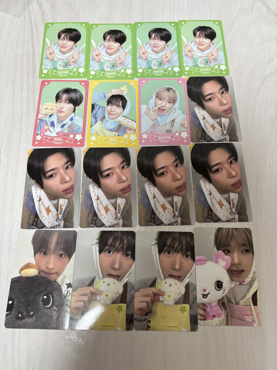 kim87do's tweet photo. NCT WISH nctwish ウィシ うぃし bakery ベーカリー ランダム トレカ 交換 特典

譲￤シオン、リク、ジェヒ、リョウ、サクヤ

求￤💖のもの、過去トレカ(リク)

他投稿にてOTL封入も求めてます🍀

7/12ペンミ手渡しor郵送希望です📮

お気軽にお声掛けお願いしますᴖ ·̫ ᴖ https://t.co/EbeIECCldR